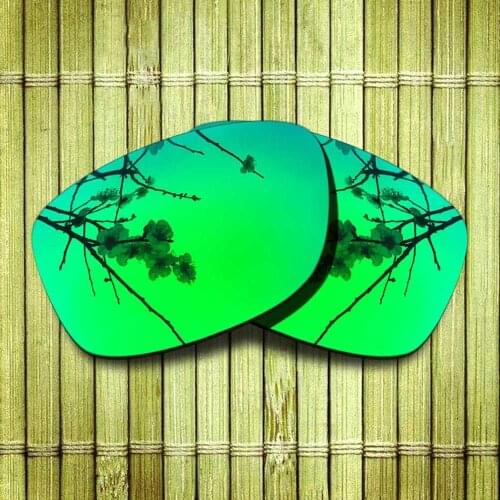 Polarized Replacement Lense For-Oakley Jupiter Squared Sunglasses Frame True Color Mirrored Coating - Green Color Available