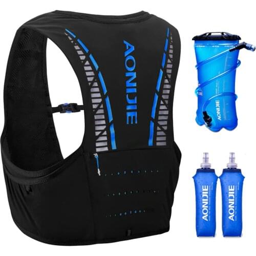 AONIJIE Men Women Trail Running Backpack 5L Lightweight Hiking Racing Cycling Marathon Hydration Vest Rucksack Optional Bottles
