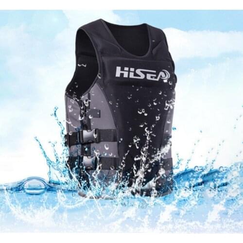 Drifting Motorboat Buoyancy Life jacket Neoprene Profession Life Vest CE Adult Fishing Vest Surfing Swimming Floating Clothing