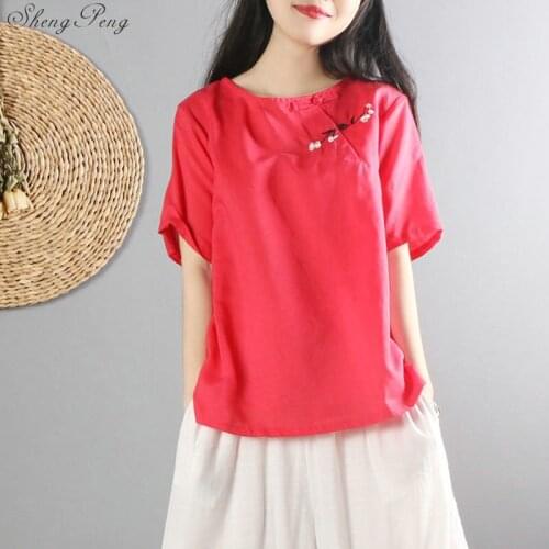 Chinese traditional tang suit chinese style clothing qipao top oriental female cheongsam traditional chinese top Q325
