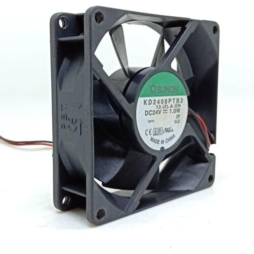 80mm cooling fan 8025 ultra quiet fan For Sunon KD2408PTB3 12V inverter server dual ball bearing 1.0W