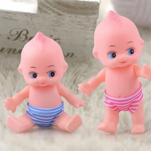 1pc Soft Silicone Rubber Squeezing Sound Baby Bath Beach Vocal Toys Kids Playing Water Games Boys Girls Doll Toys Kawaii