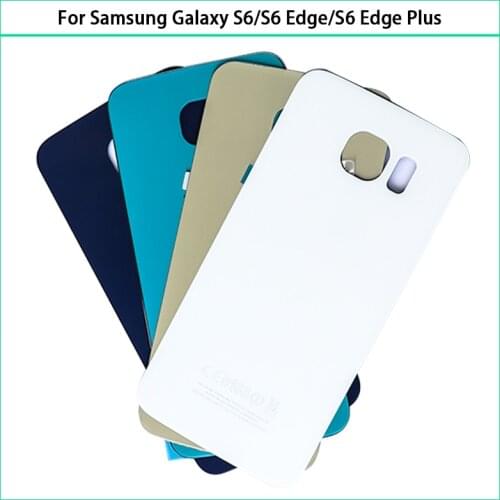 For Samsung Galaxy S6 / S6 Edge / S6 Edge Plus G920 G925 G928 Glass Panel Battery Back Cover Rear Door Housing Case Replace