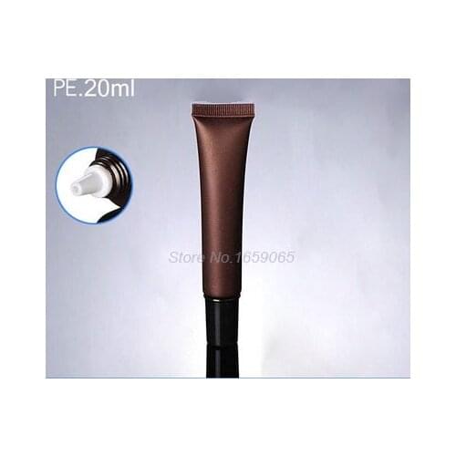 20ml brown mildy wash soft tube Cosmetic Containers Cream Lotion Empty Tubes butter hand cream tube