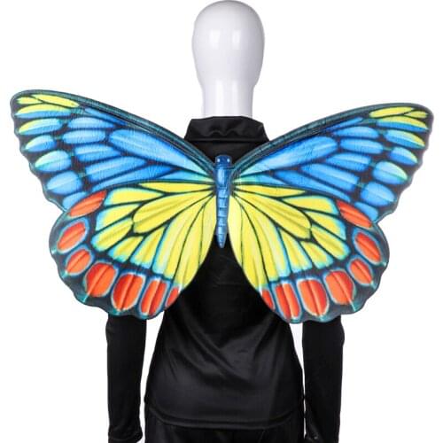 4 Style Flower Kingdom Butterfly Fairy Wing Unisex Fashion Masquerade Cosplay Costume 2021 New Halloween Rave Party Accessories