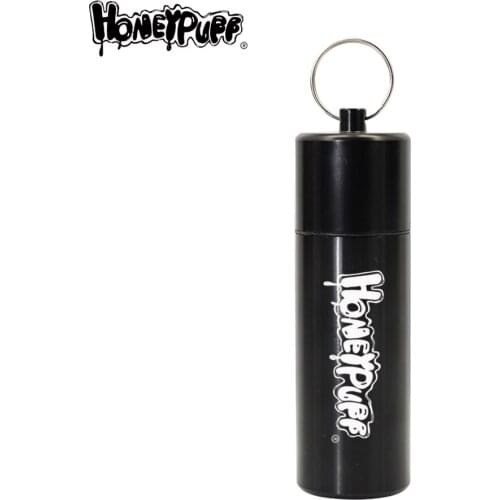 HONEYPUFF Aluminum Keychain Stash Jar Cans Smell Proof Metal Herb Container Box Suit Outdoor Indoor Smoking Pipe Accessoires