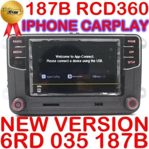 Carplay RCD360 RCD 360 MIB Auto Radio Mirrorlink 6RD 035 187B For VW Golf 5 6 Jetta MK5 MK6 Polo Passat B6 B7 CC Tiguan Touran