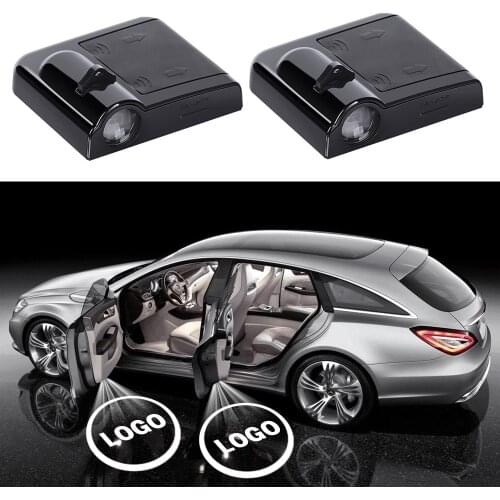 Car Door Lights Logo Projector Decoration Accessories For Jeep Renegade Wrangler JK TJ Grand Cherokee Wagoneer Compass Comanche