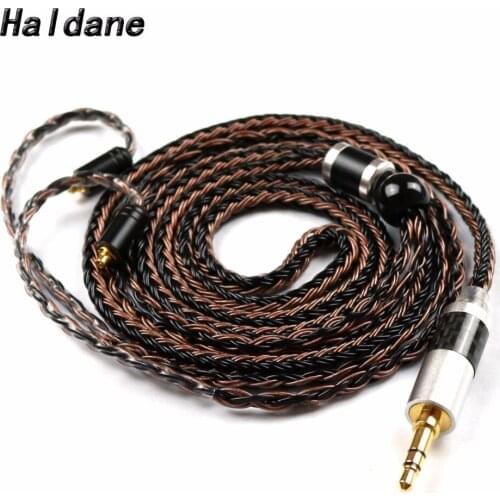 Free Shipping Haldane MMCX 16 Cores Replacement Upgraded Silver Plated Headpone Cable for SE846 SE535 SE315 UE900 Headpones