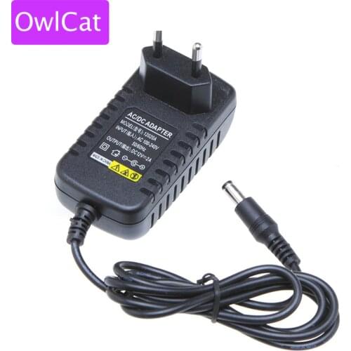 OwlCat EU Standard Power Plug AC/DC AC100-240V European Power Supply 12V2A for cctv Camera LED lamp