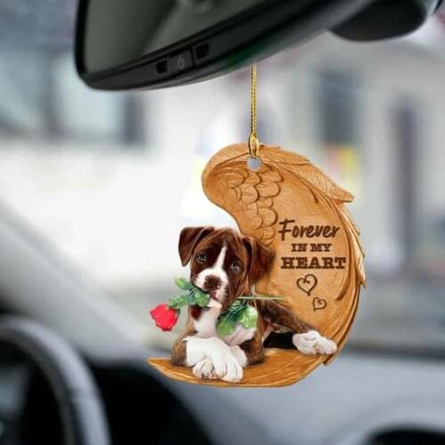 Creative Cute Dog Car Hanging Ornament Acrylic Car Hanging Ornament Car Interior Decor Car Pendant Auto Decoraction Ornaments