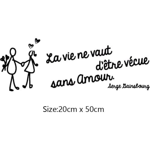 KUCADA lover boy girl wall sticker for living room decoration wallpaper mural art decal diy wall decor WP3923