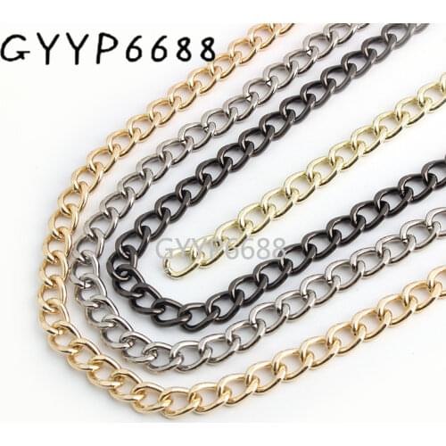 1-5-10 meters 10mm width 2.5 mm thick Iron purse chain the fashion bag chain fashion handbag chain