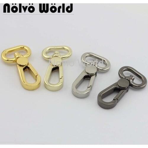 Nolvo World 5-20-100pcs 4 colors 50*19mm 3/4" thick Dog Collar Hanger Lobster Swivel Clasps Trigger Clips Snap Hook DIY Craft