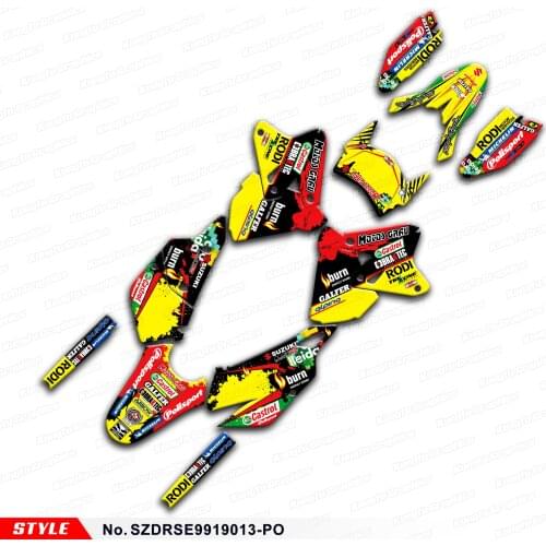 Aftermarket Motocross Stickers for DRZ400SM DRZ400E DRZ 400 SM Enduro DRZ400 SM E KLX 400R 99 to 19, Style No. SZDRSE9919013-PO