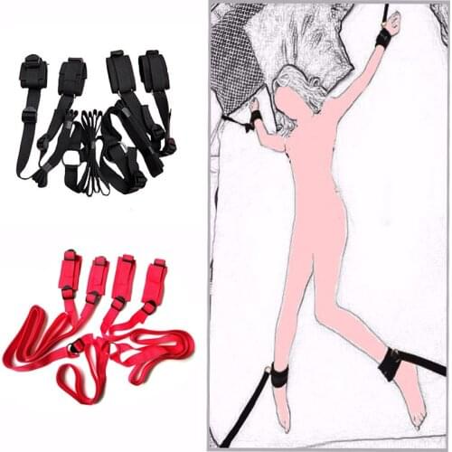 Handcuffs & Ankle Cuffs BDSM Bondage Under Bed Restraint Fetish Slave Adult Games Erotic Sex Toys For Couples Women Sex Products