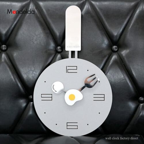 Mandelda Customized Lightweight Wooden Round Interior Wall Clock Silent Luxury Gifts Large Grey Wall Clock in Living Room