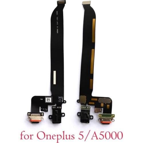 New original Micro USB type C Charger Flex Cable/Microphone USB Charging Port Module for Oneplus 5 1+ 5 A5000
