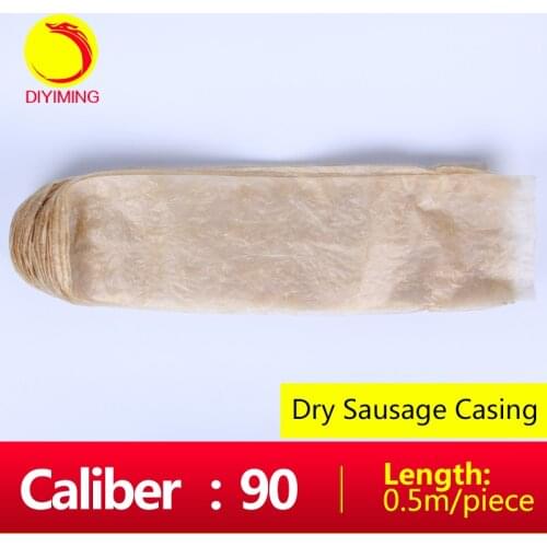 10 PCS Big Size Dry Sausage Casing Diameter 90*500mm,Sausage Casing Shell,Sausage Cover,Home Use Salame Shell Cover