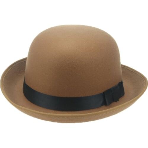 Hats for women dome round top ribbon band panama fedora hat outdoor decorate cowboy cowgirl camel black men hats sombrero paja