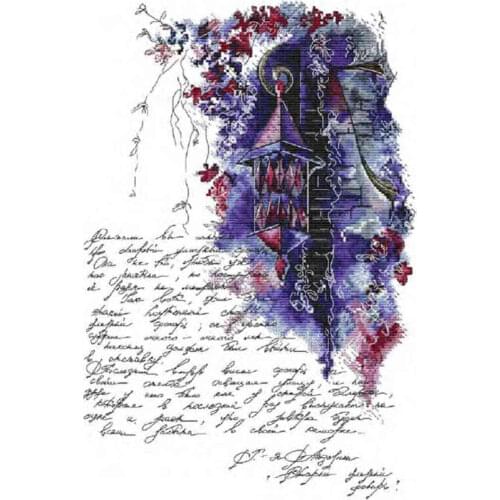 Stich Cross Stitch Kits Craft Packages Street light stationery 34-46 Counted cross stitch Needlework Embroidery Cross-Stitching