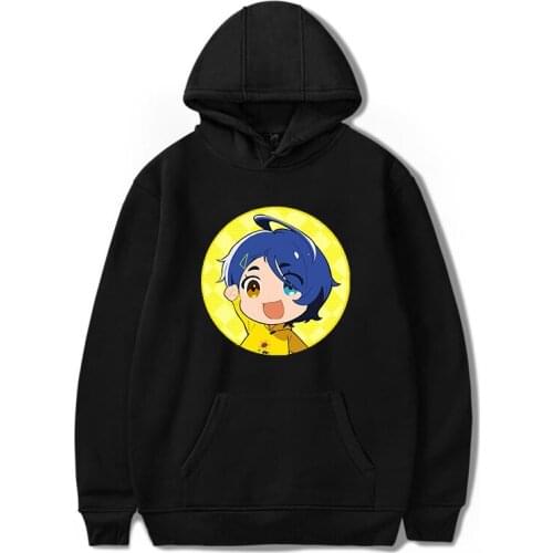 Wonder Egg Priority Hoodie Ai Kawaii Aesthetic Fashion Pocket leisure Paragraph Casual Loose Sweatshirts Anime Carton Cute Print