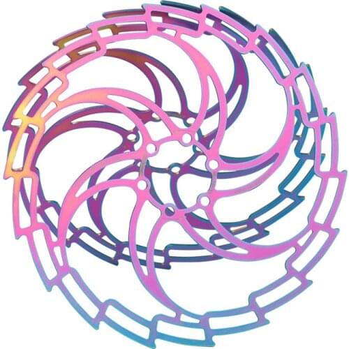 IIIPRO Mountain Bike Brake Disc Rotor Floating Disc Hollow Ultralight Colorful 160mm/180mm/230mm Rotors Six-nail Brake Disc