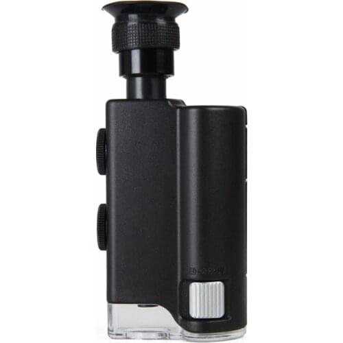 Magnifier 200-240X adjustable focal times portable microscope magnifying glass Lamp jade identification 7752 Magnifyier glasses