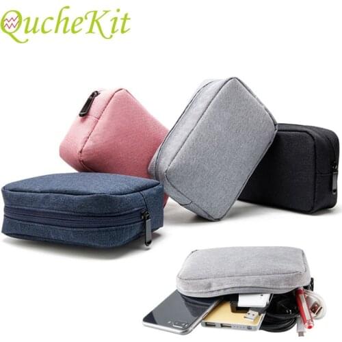 Waterproof Travel Cable Bag Portable Gadget Organizer Office Data Cable Charger Storage Bag Case Cosmetic Zipper Pouch