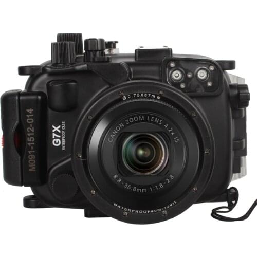 40M /130FT Waterproof Underwater Housing Camera Diving Case for Canon G7X Lens WP-DC54 G7X