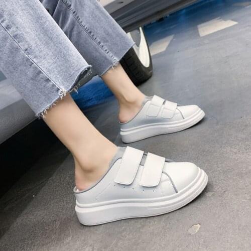 Women shoes Nice Pop Summer Casual White Shoes Leather Breathable Hollow Platform Walk Shoes Woman Flat Sneakers Casual