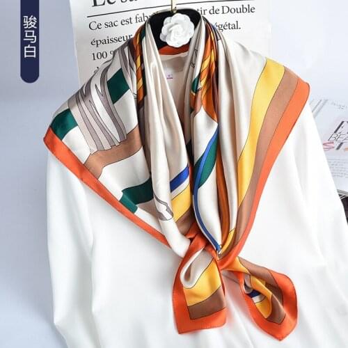 Hangzhou Silk Satin Silk Scarf Womens Dafang Scarf Mulberry Silk Scarf Womens Spring Scarf
