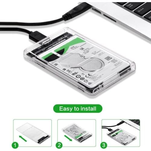 Hard Disk Box Usb3.1 Mobile Type-c for 2.5Inches External SSD HDD Hard Drive New Sata Cable Network Hard Disk Box 5Gbps