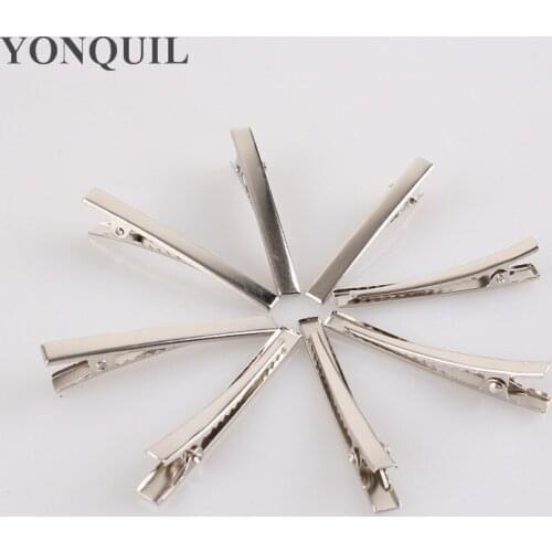 100PCS/LOT 6MM TOP Quality New DIY Alligator Clips Crocodile Hair Pins Prong Barrettes&Brooch Finding Clips Accessories SYHC26