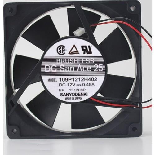 12025 12V 0.45A 12CM industrial control silent cooling fan 109P1212h402
