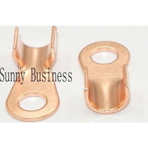 200pcs/lot 250A Battery Cable Connector Circular Splice Crimp Ring Terminal Cable Copper Lug OT-250A 10.2mm