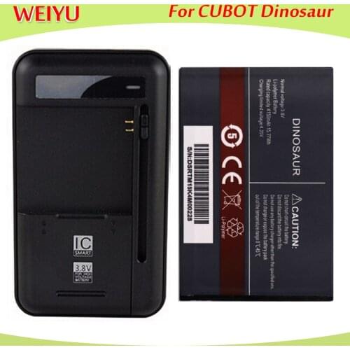 For CUBOT Dinosaur Battery Batterie Bateria Batterij Accumulator For CUBOT Dinosaur Cell Phone 4150mAh+Universal Charger