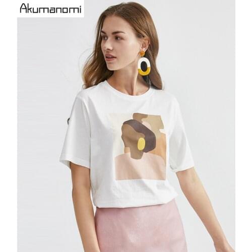 Женские летние футболки AKUMANOMI China At AliExpress