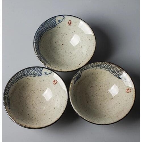 Antique Hand Painted Tea Cup Jingdezhen Creative Ceramic Teacup Japanese Rough Pottery Pu'er Cup