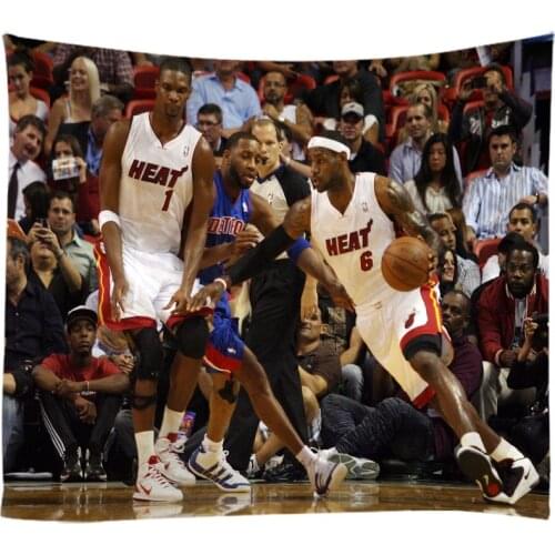 Basketball Star Tapestry Wall Hanging Cloth Bed Spread Beach Towel Table Cloth Yoga Mat House Decoration Living Room Decoration