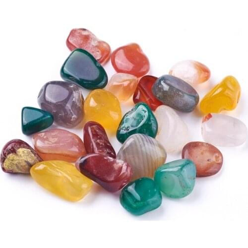 2bag Natural Multi-Color Green Onyx Agate Beads No Hole Chips Carnelian Beads for DIY Bracelet Necklace Fashion Jewelry Making