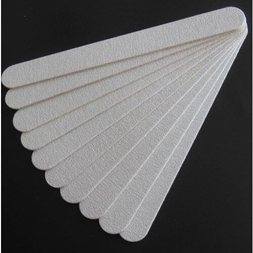 10 pcs Zebra Wood Nail File Wooden Emery Board 100/180 Manicure Tool