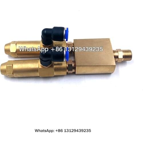 Two Spray Outlet Brass Delavan Siphon Fuel Burner Nozzles,With 2 Connectors Base, Oil Burner Nozzle,Delavan Spray Bozzle
