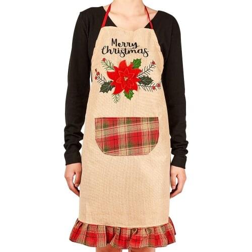 Kitchen Household Cooking Apron Men Women Oil-proof Waterproof Adult for Christmas