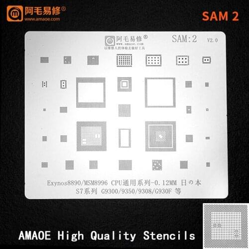 MSM8996/EXYNOS8890 CPU/RAM Power WiFi Audio IC CHIP For samsung S7/S7+/G9500/G9350/G930F BGA Reballing Stencil Solder Template