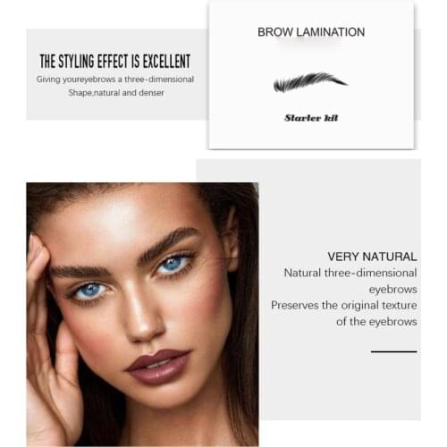 Brow Lamination Kit Professional Eyebrow Lift Kit Eyebrow Pomade Easy to Use Long Lasting for Eyebrow Salon at Home SANA889