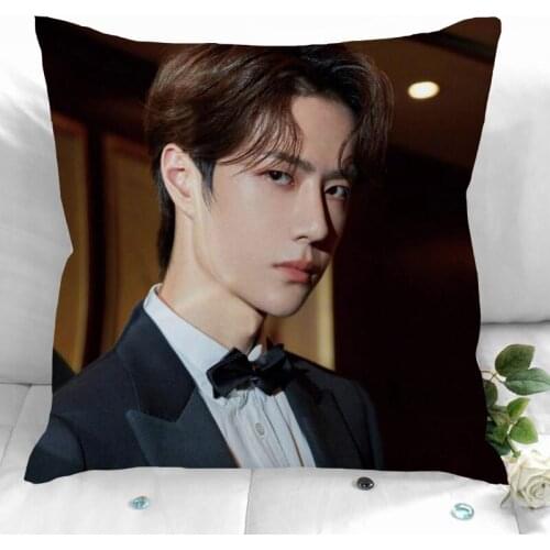 New Custom YiBo Pillowcases Printed Square Pillowcase Home Decorative Zipper Pillow Cover 35X35cm40X40cm(One Side)