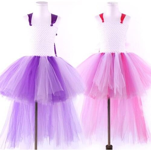 Dresses with Train Tulle Toddler Girl Winter Clothes Unicorn Kids Frocks Clothes Girls Party Birthday Tutu Dress Girls Clothing