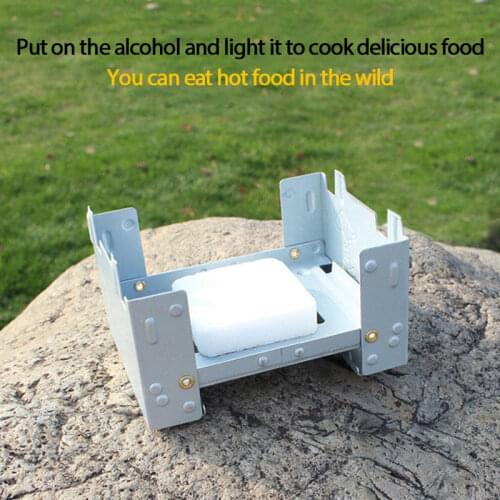 Portable Alcohol Stove Folding Travel Stove Alcohol Stove Barbecue Grilled Fish BBQ Grill Outdoor Cooking Camping Travel Stoves