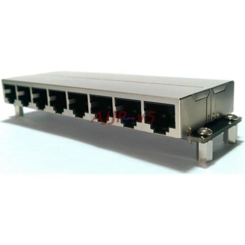 Rj45 Network Cable Passes Through the Network Port Adapter Board 8-bit Docking Module 8-port RS485CANMODBUS Header Connector